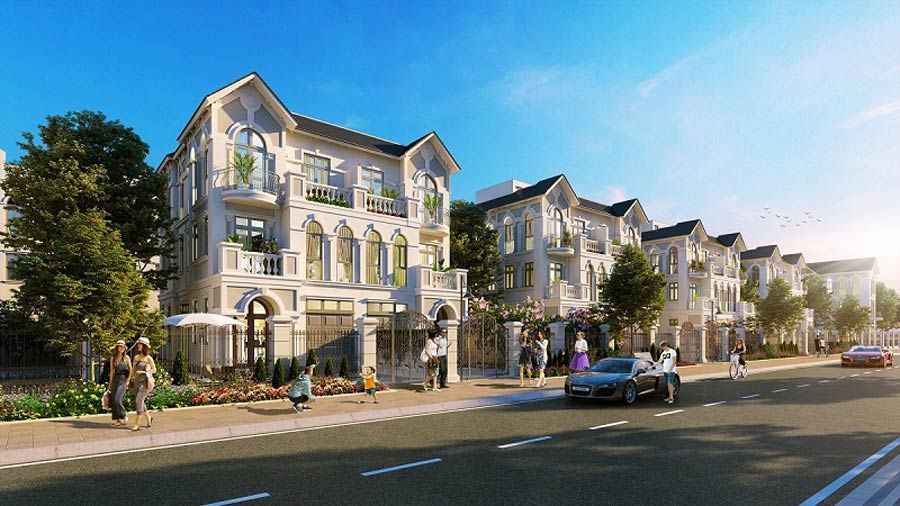 Bán biệt thự đơn lập góc Tây Tứ Trạch mặt tiền 6m hoàn thiện bên ngoài Eldorado Riverside Hữu Lũng
